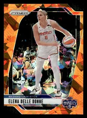 2024 Panini Prizm WNBA #7 Elena Delle Donne Ice Orange Prizms - Basketball Card Single
