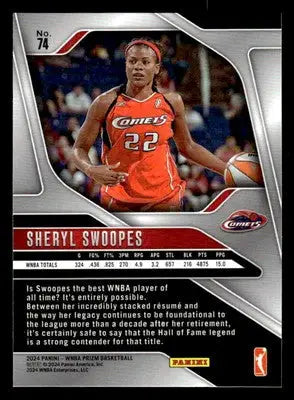2024 Panini Prizm WNBA #74 Sheryl Swoopes - Basketball Card Single