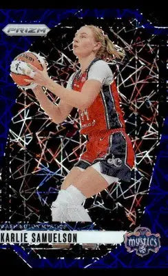 2024 Panini Prizm WNBA #82 Karlie Samuelson Blue Velocity Prizms - Basketball Card Single