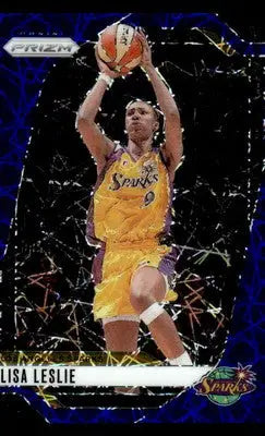 2024 Panini Prizm WNBA #98 Lisa Leslie Blue Velocity Prizms - Basketball Card Single