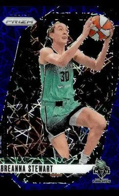 2024 Panini Prizm WNBA #99 Breanna Stewart Blue Velocity Prizms - Basketball Card Single