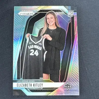 Elizabeth Kitley Panini Prizm silver prizm image variation basketball card Las Vegas Aces