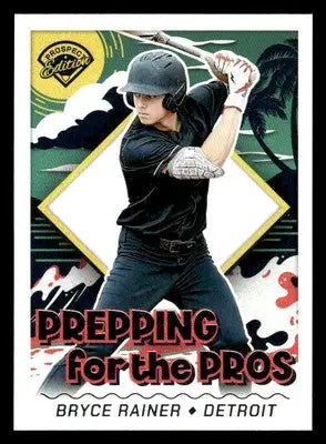 2024 Panini Prospect Edition #1 Bryce Rainer Prepping For The Pros - Baseball Card Single