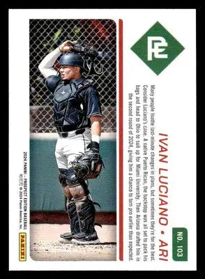 2024 Panini Prospect Edition #103 Ivan Luciano - Baseball Card Single