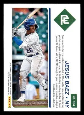 2024 Panini Prospect Edition #104 Jesus Baez - Baseball Card Single