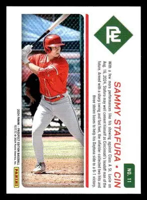 2024 Panini Prospect Edition #11 Sammy Stafura - Baseball Card Single