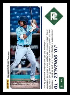 2024 Panini Prospect Edition #116 J.D. Gonzalez - Baseball Card Single