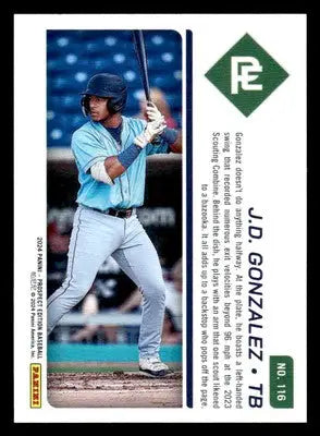 2024 Panini Prospect Edition #116 J.D. Gonzalez - Baseball Card Single