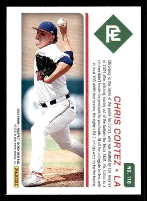 2024 Panini Prospect Edition #118 Chris Cortez - Baseball Card Single