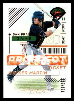 2024 Panini Prospect Edition #121 Walker Martin Red #/299 - Baseball Card Single