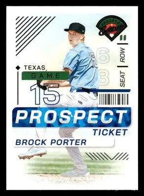 2024 Panini Prospect Edition #122 Brock Porter - Baseball Card Single