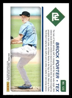 2024 Panini Prospect Edition #122 Brock Porter - Baseball Card Single