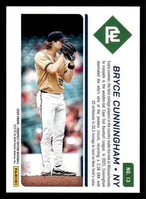 2024 Panini Prospect Edition #13 Bryce Cunningham - Baseball Card Single