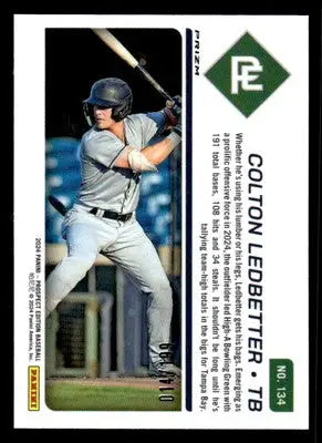 2024 Panini Prospect Edition #134 Colton Ledbetter Red Holo #/199 - Baseball Card Single