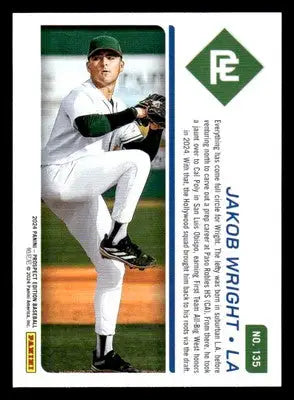 2024 Panini Prospect Edition #135 Jakob Wright Silver #/25 - Baseball Card Single