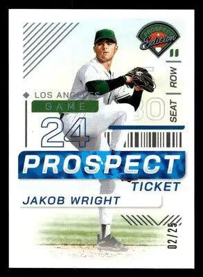 2024 Panini Prospect Edition #135 Jakob Wright Silver #/25 - Baseball Card Single
