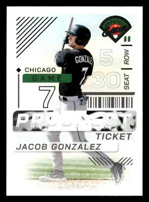 2024 Panini Prospect Edition #136 Jacob Gonzalez - Baseball Card Single