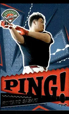 2024 Panini Prospect Edition #14 Rintaro Sasaki Ping! - Baseball Card Single