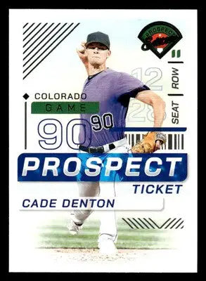 2024 Panini Prospect Edition #142 Cade Denton