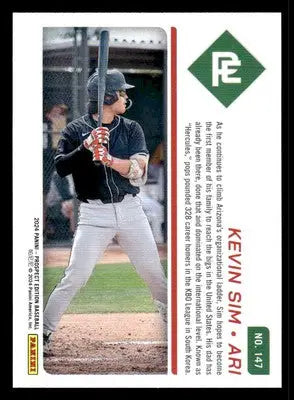 2024 Panini Prospect Edition #147 Kevin Sim - Baseball Card Single