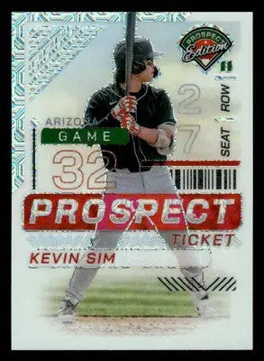 2024 Panini Prospect Edition #147 Kevin Sim Mojo Holo #/25 - Baseball Card Single