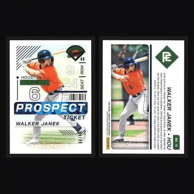 2024 Panini Prospect Edition #15 Walker Janek Teal /49 Houston Astros - Baseball Card Single