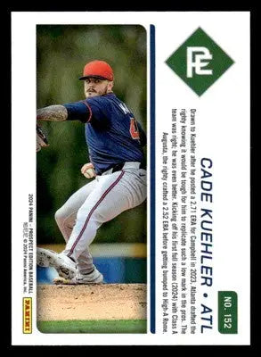 2024 Panini Prospect Edition #152 Cade Kuehler Holo - Baseball Card Single