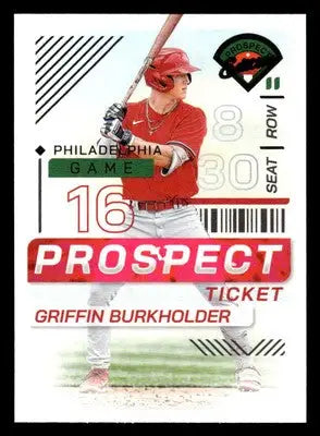 2024 Panini Prospect Edition #158 Griffin Burkholder - Baseball Card Single