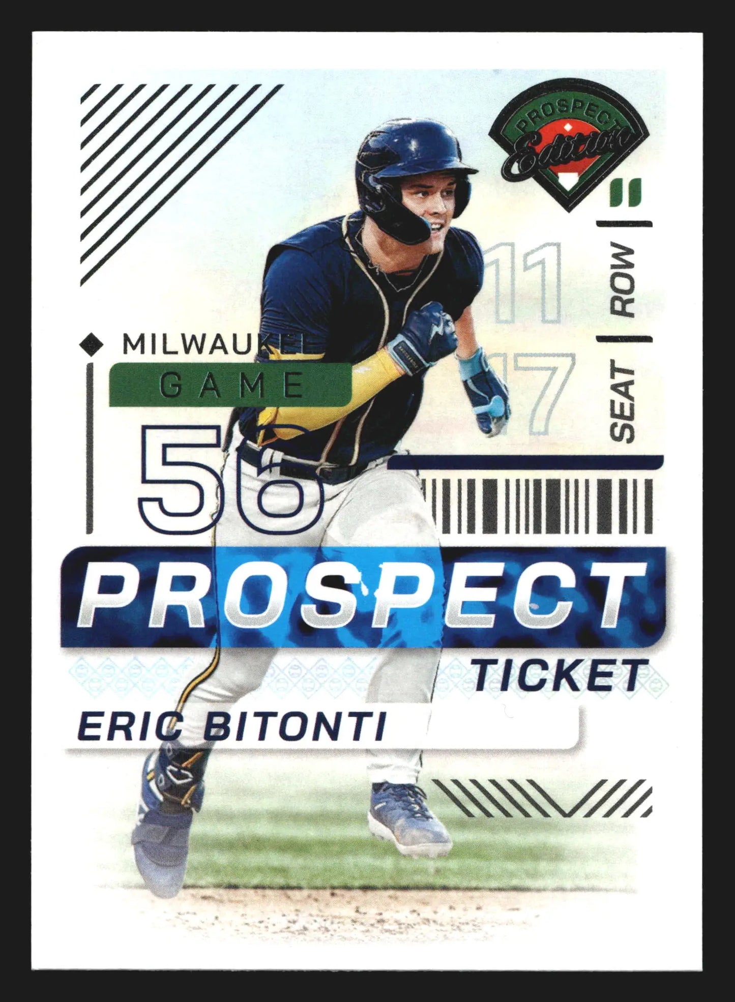 2024 Panini Prospect Edition #16 Eric Bitonti Prospect Ticket Milwaukee Brewers - Baseball Card Single