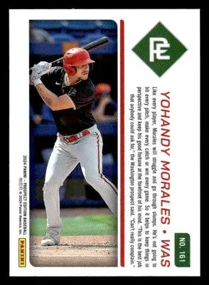2024 Panini Prospect Edition #161 Yohandy Morales Holo - Baseball Card Single