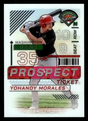 2024 Panini Prospect Edition #161 Yohandy Morales Holo - Baseball Card Single
