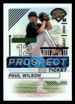 2024 Panini Prospect Edition #169 Paul Wilson Holo - Baseball Card Single