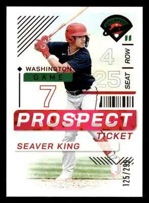 2024 Panini Prospect Edition #173 Seaver King Red #/299 - Baseball Card Single
