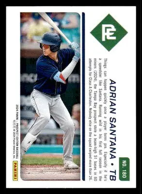 2024 Panini Prospect Edition #180 Adrian Santana Blue #/199 - Baseball Card Single