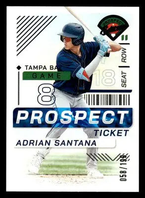 2024 Panini Prospect Edition #180 Adrian Santana Blue #/199 - Baseball Card Single