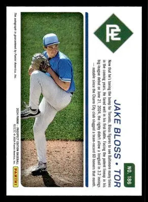 2024 Panini Prospect Edition #186 Jake Bloss Silver Signatures - Baseball Card Single