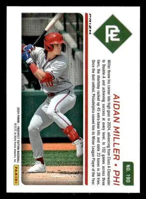 2024 Panini Prospect Edition #190 Aidan Miller Holo - Baseball Card Single