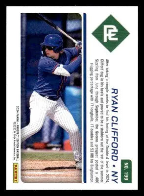 2024 Panini Prospect Edition #199 Ryan Clifford - Baseball Card Single