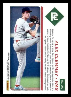 2024 Panini Prospect Edition #200 Alex Clemmey - Baseball Card Single