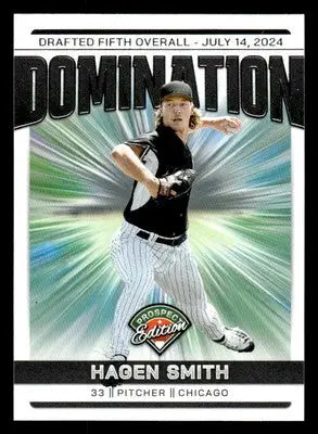2024 Panini Prospect Edition #23 Hagen Smith Domination - Baseball Card Single