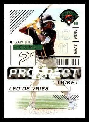 2024 Panini Prospect Edition #25 Leo De Vries - Baseball Card Single