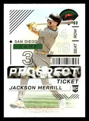 2024 Panini Prospect Edition #27 Jackson Merrill - Baseball Card Single