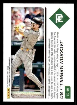2024 Panini Prospect Edition #27 Jackson Merrill - Baseball Card Single