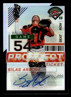 2024 Panini Prospect Edition #31 Silas Ardoin Purple Signatures Holo #/125 - Baseball Card Single