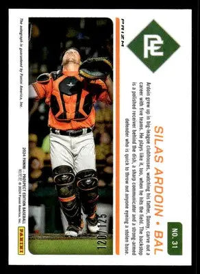 2024 Panini Prospect Edition #31 Silas Ardoin Purple Signatures Holo #/125 - Baseball Card Single