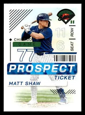 2024 Panini Prospect Edition #39 Matt Shaw - Baseball Card Single
