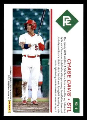 2024 Panini Prospect Edition #4 Chase Davis - Baseball Card Single