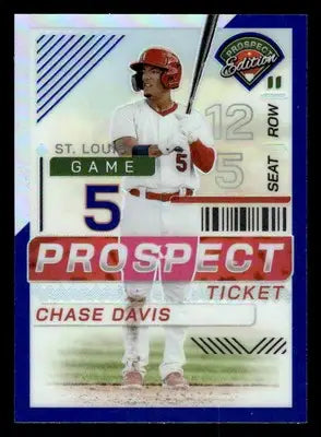 2024 Panini Prospect Edition #4 Chase Davis Blue Holo #/149 - Baseball Card Single
