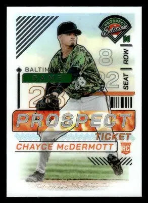 2024 Panini Prospect Edition #44 Chayce McDermott Holo - Baseball Card Single