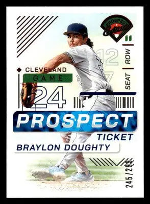 2024 Panini Prospect Edition #48 Braylon Doughty Red #/299 - Baseball Card Single